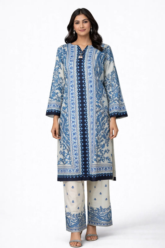 Printed | Blue 2-Piece